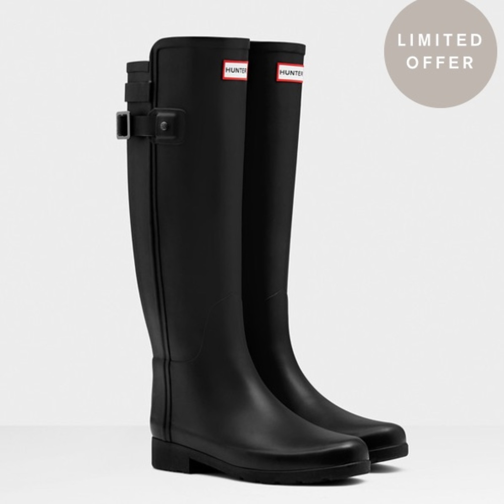 Size 9 Refined Adjustable Matte Hunter Boots